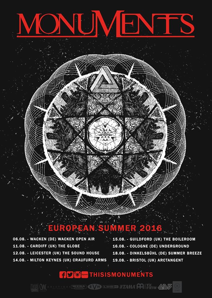 Monuments Announce New Tour Dates – UK – ProgMetalMadness